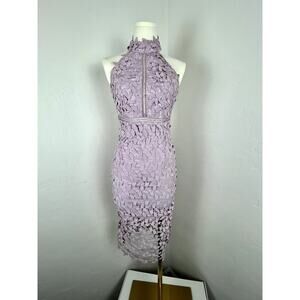 BARDOT Gemma Lilac Lace Halter Dress  NWT (Woman's Size: 4)